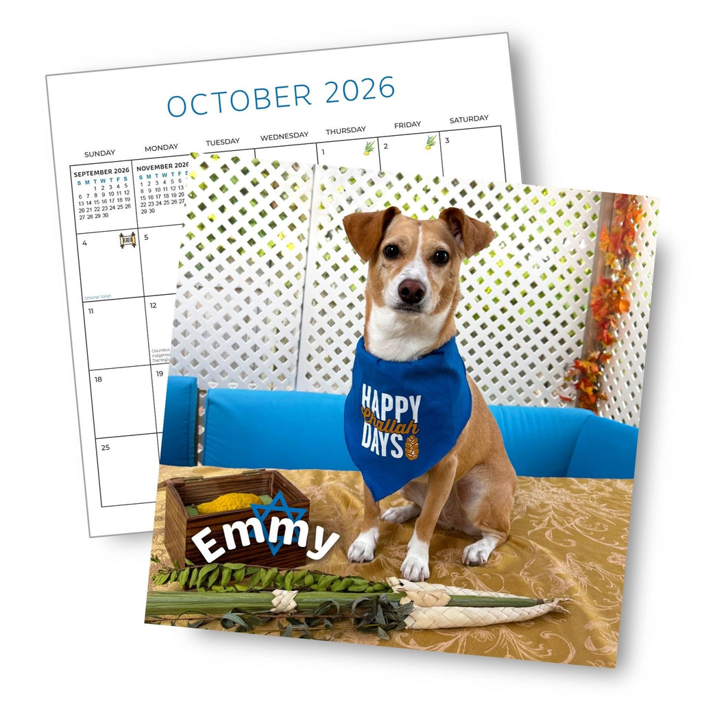 Pawsitively Jewish 2026 Wall Calendar